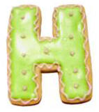 Custom Made Alphabet Cookies