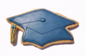 Cookies Shaped Like Graduation Caps