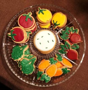 Tray of Hand Decorated Shortbread Cookies